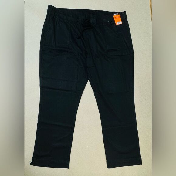 Buffalo David Bitton Soft Tencel Pull-on Pants Women's Plus Size XXL Black - Picture 1 of 12